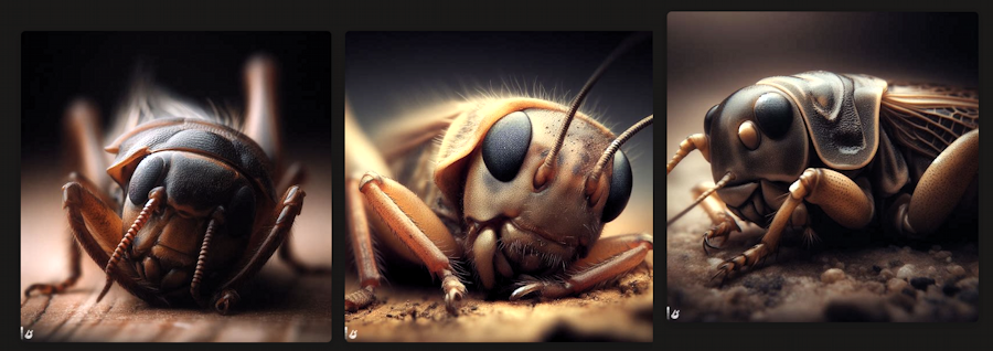bing ai image search dall-e - sleeping crickets