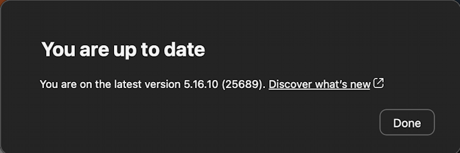mac macos software updates - zoom is up to date