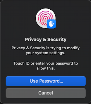 macos 14 run unknown app - privacy & security change: verify ID