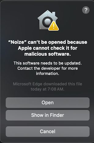 macos 14 run unknown app - app blocked: launch anyway?