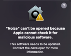 macos 14 sonoma how to run third party apps 'can't scan for malicious software' error