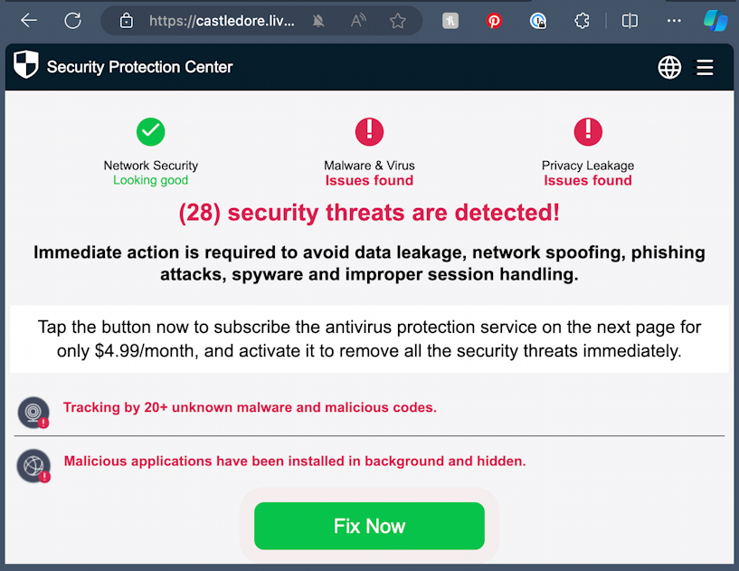 email you've been infected viruses scam email - security threats are detected
