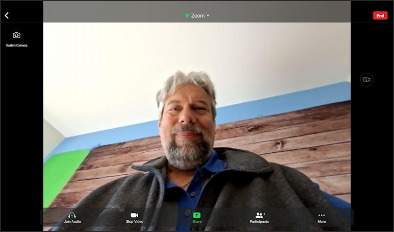 zoom android setup meeting - live meeting video feed