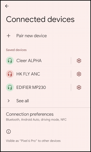 android phone pair with apple airpods pro - settings > bluetooth