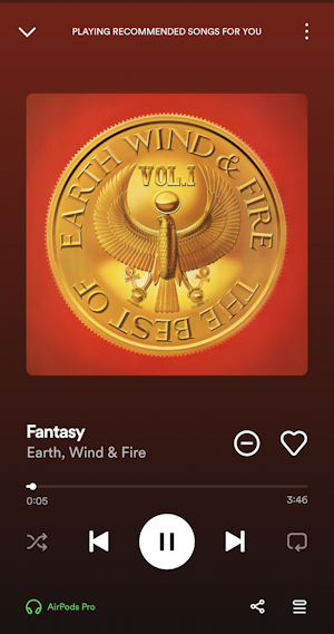 android phone pair with apple airpods pro - spotify earth wind fire