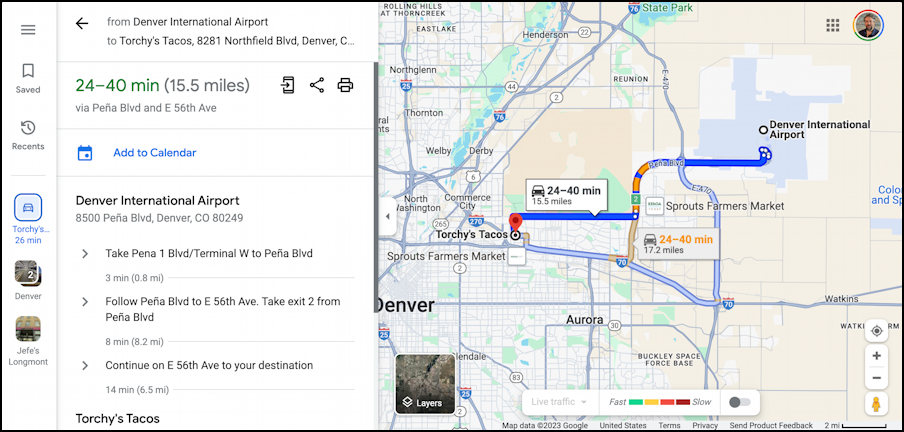 google maps later time delayed directions - deferred route timing
