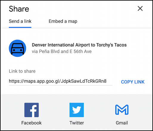 google maps later time delayed directions - share