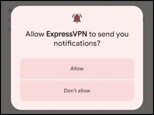 install express vpn android phone - allow notifications