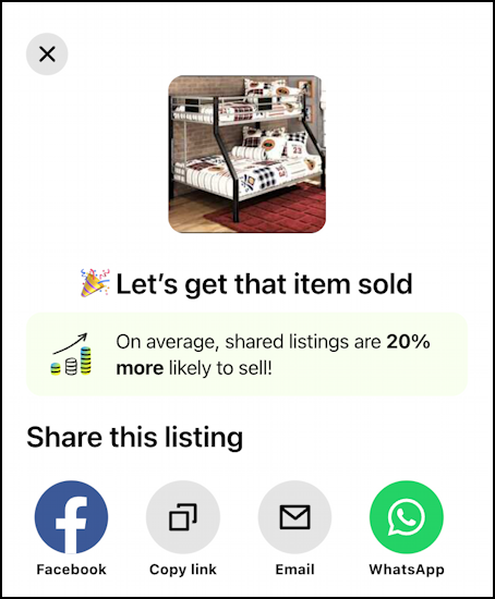 nextdoor create for sale free listing - posted. let's get it sold