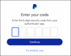 Paypal account security enable authentication app authy 2fa