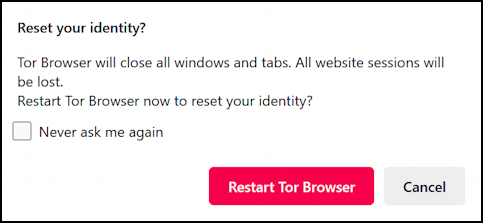 tor browser windows pc - change identity