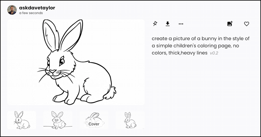 bunny coloring page - ideogram best result