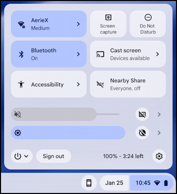 chromebook chromeos remove account - shelf > settings