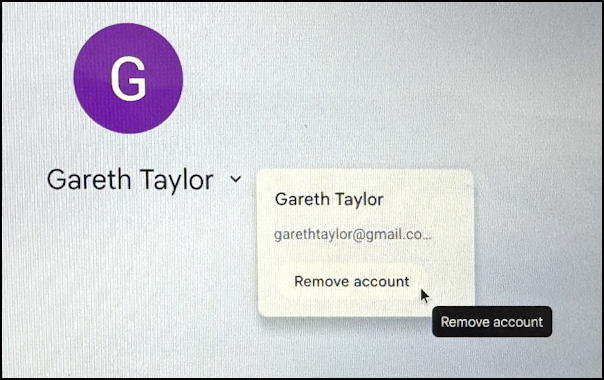 chromebook chromeos remove account - from login screen - menu