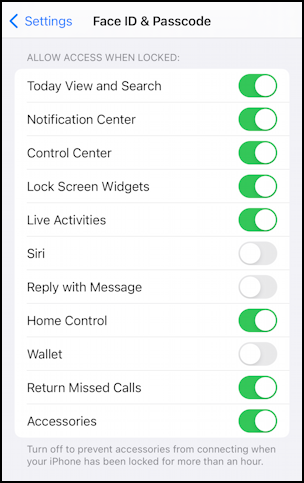 enable iphone stolen device protection - additional face id features and options