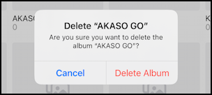 ios iphone photos empty albums - delete are you sure?