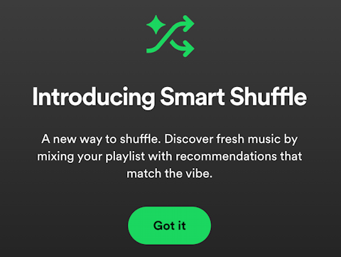 spotify disable smart shuffle - introducing smart shuffle
