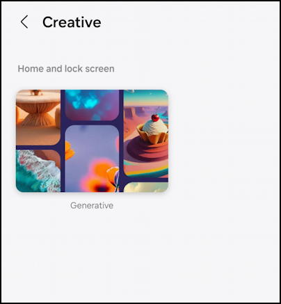 samsung one ui android 14 ai wallpaper - creative > generative