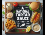 use ai to create social media images advertisements national tartar sauce day