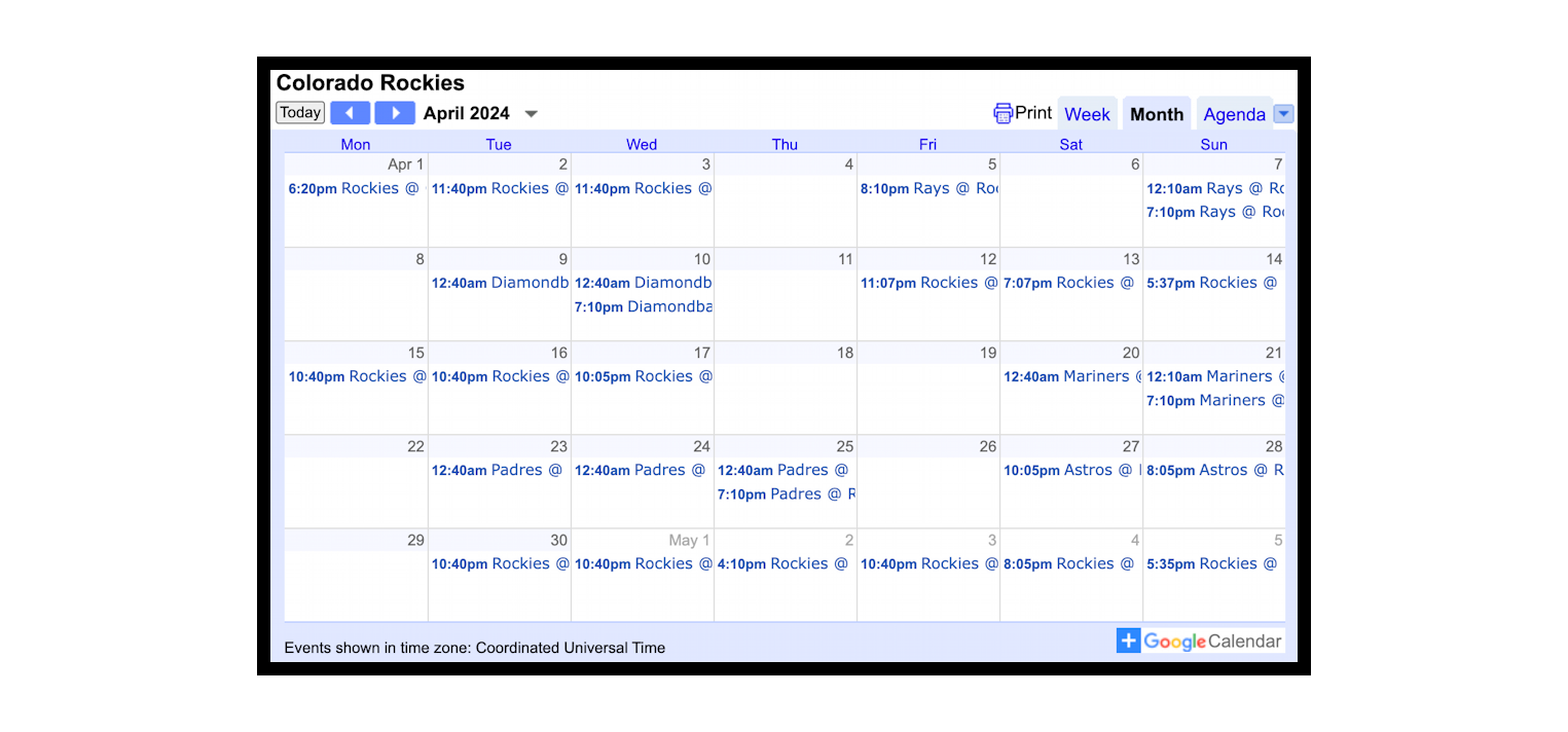 how to add sports schedule to google calendar app android