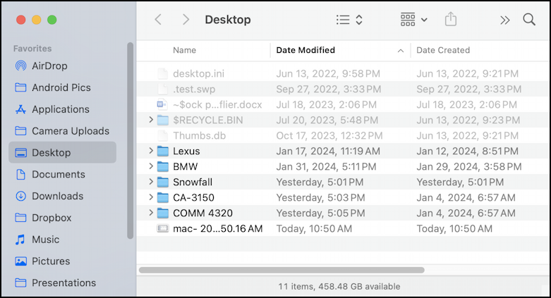 macos mac view hidden files folders - hidden content revealed