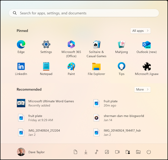 win11 start menu - new apps added