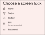 android 14 - change screen lock pin code fingerprint