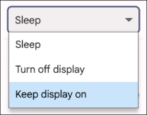 chromebook chromeos change display sleep timeout setting how to
