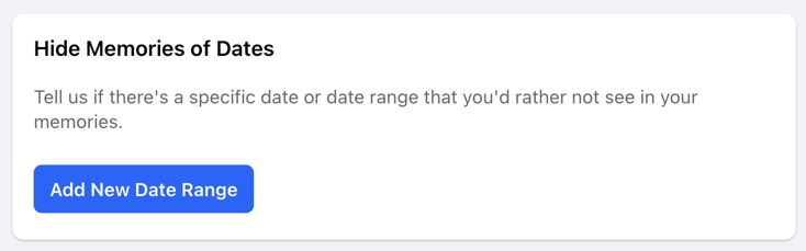 facebook fb memories - tell us the date or date range