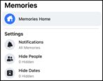 filter facebook fb memories by person or date or notifications how to