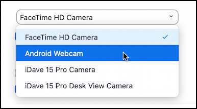 android pixel phone as webcam pc mac - zoom camera options