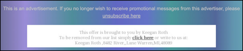 peacock subscription expired spam scam - the small print