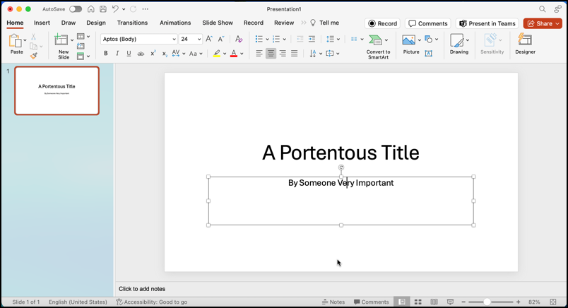 powerpoint change theme master - with text