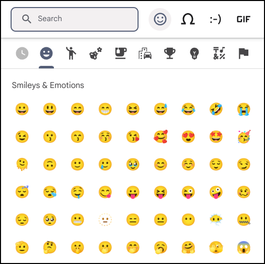 chromebook chromeos emoji gif picker tool - main window