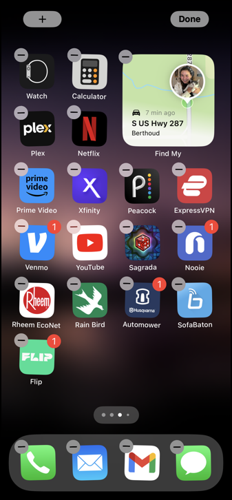 iphone ipad hide apps - all apps wiggling