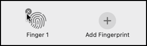 mac macos touch id fingerprint - delete finger