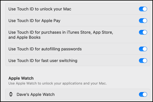 mac macos touch id fingerprint - use touch id to unlock