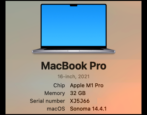 mac macos macbook imac identify serial number and model number info