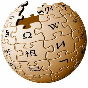 wikipedia logo gold