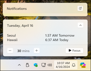 Add Additional World Clocks to your Windows 11 Display