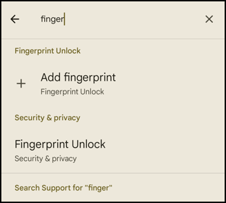 android replace fingerprint scan - search: finger