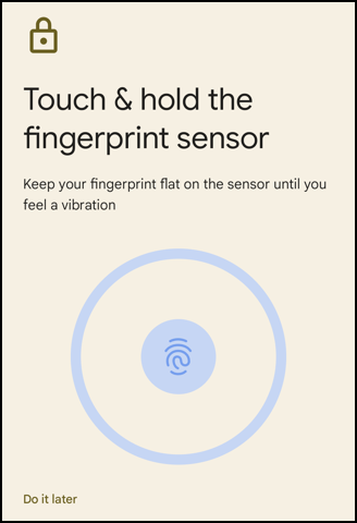 android replace fingerprint scan - touch sensor