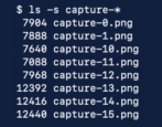 mac macos command line linux save sequence of screencaptures via shell script