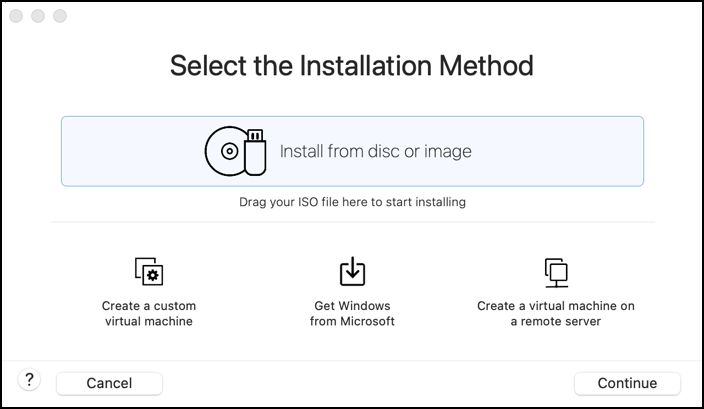 ubuntu linux desktop for vmware fusion mac macos -selet install method