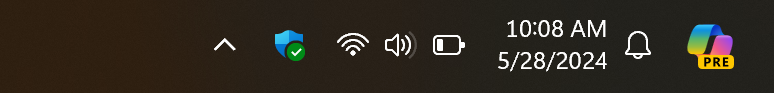 win11 edge add copilot - taskbar with copilot button