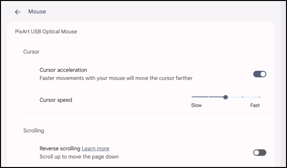chromebook chromeos customize mouse buttons - settings 2