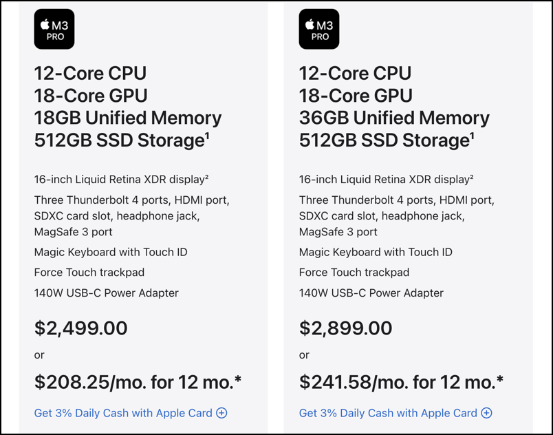 identify cpu gpu cores m1 m2 m3 apple mac - m3 macbook pro prices