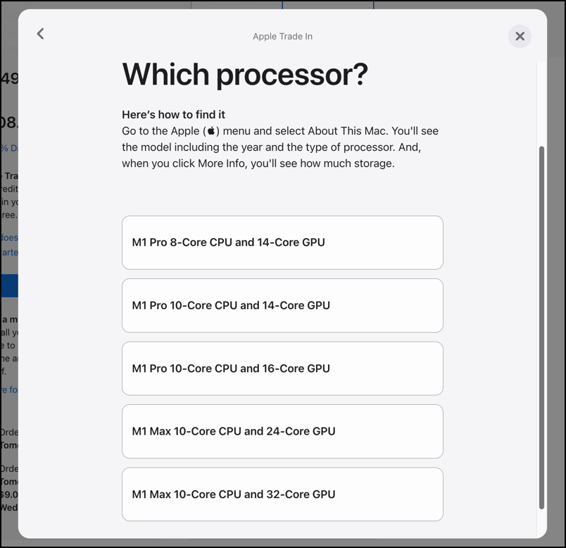 identify cpu gpu cores m1 m2 m3 apple mac - which processor?