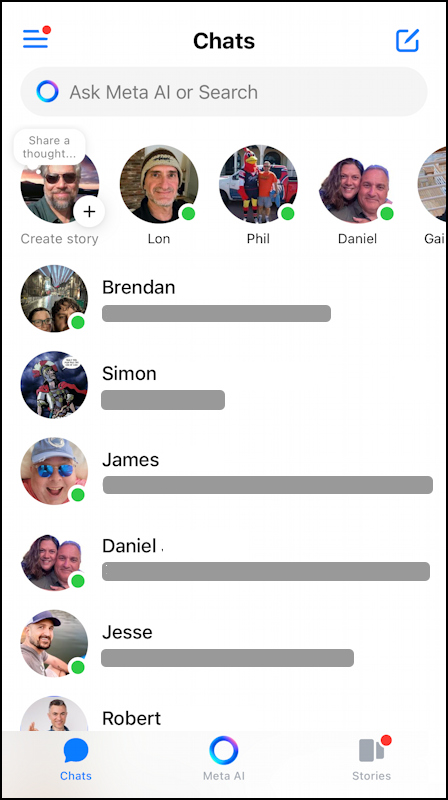 facebook delete avatar - messenger main