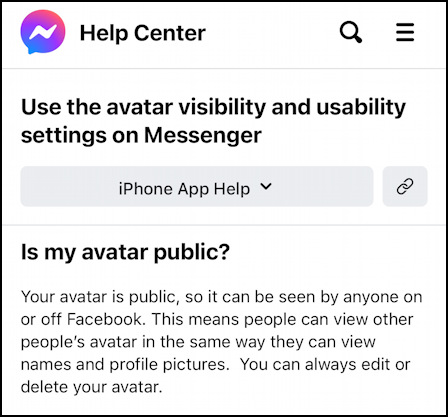 facebook delete avatar - learn more about public privacy